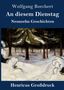 Oben steht "Wolfgang Borchert, An diesem Dienstag, Neunzehn Geschichten". Darunter ein schneebedeckter Wald., Buch