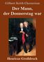 „Der Mann, der Donnerstag war“ von Gilbert Keith Chesterton. Zwei ältere Männer stehen beisammen., Buch