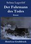 Titel: "Der Fuhrmann des Todes". Autor: Selma Lagerlöf. Illustration: Pferdekutsche in winterlicher, nächtlicher Landschaft., Buch