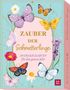 „Zauber der Schmetterlinge“, 50 Orakelkarten. Illustration von bunten Schmetterlingen und Blumen. Rechts ein Logo., Buch