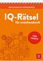 "IQ-Rätsel für zwischendurch", "Der ultimative Rätselblock", "Für Profis", orange Hintergrund, diverse Symbole., Buch