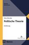 „Peter Nitschke, Politische Theorie, Einführung“. Verlag Karl Alber Logo, blau-gelbes Coverdesign, „Nomos Bibliothek“., Buch