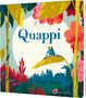 „Quappi“ und „Benji Davies“ stehen auf dem Cover. Eine farbenfrohe Illustration zeigt einen Frosch auf einem Blatt., Buch