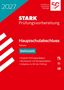 2027, STARK Prüfungsvorbereitung, Hauptschulabschluss Hessen, Mathematik. Rotes Cover mit grafischen Elementen.