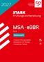 2027 STARK Prüfungsvorbereitung MSA·eBBR Berlin Mathematik ✓Original-Prüfungsaufgaben. Rotes und türkisfarbenes Design.