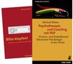 Zwei Buchcover: Links "Bitte klopfen!" von Michael Bohne, rechts "Psychotherapie und Coaching mit PEP" von Michael Bohne., Buch