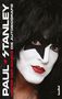 "Paul Stanley: Hinter der Maske, Die Autobiografie." Nahaufnahme eines Gesichts mit auffälligem Make-up., Buch