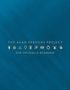 "The Alan Parsons Project. Der offizielle Bildband." Goldener Text auf blauem Hintergrund, mit Symbolreihe darunter., Buch