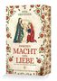 Titel: "Zwischen Macht und Liebe – Der Weg der Äbtissin von Essen". Buchumschlag mit mittelalterlicher Illustration., Buch