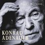 Werner Biermann, Konrad Adenauer, Ein Jahrhundertleben. Schwarz-weißes Porträt eines älteren Mannes, nachdenklich., MP3-CD