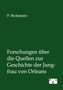P. Beckmann: Forschungen über die Quellen zur Geschichte der Jungfrau von Orleans, Buch