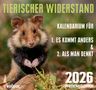 Wolfram Burckhardt: Tierischer Widerstand (2026), Kalender