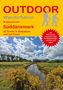 OUTDOOR Wanderführer Süddänemark: 30 Touren in Südjütland, Fünen, GPS-Tipps. Landschaft mit Fluss, gelbem Ginster., Buch