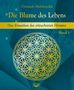 "Die Blume des Lebens", "Das Erwecken des erleuchteten Herzens", Band 3, ein goldfarbenes geometrisches Muster, KOHA Logo., Buch
