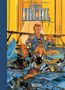 "Der Incal Gesamtausgabe". Eine futuristische Szene mit fünf Figuren: ein Mann, eine Frau, ein Hund mit Kleidung und Technik., Buch