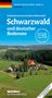 "WOMO-Reiseführer Band 16 Schwarz" steht groß vor einer Landschaft mit Wäldern, Wiesen und Bauernhöfen im Hintergrund., Buch