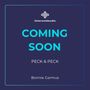 "COMING SOON, PECK & PECK, Bonnie Garmus." Oben ein Logo von Osterwoldaudio auf dunkelblauem Hintergrund., 3 MP3-CDs