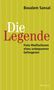 „Die Legende: Freie Meditationen eines unbequemen Gefangenen“ von Boualem Sansal, auf gelbem Streifenhintergrund., Buch
