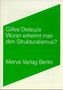 Gilles Deleuze: Woran erkennt man den Strukturalismus?, Buch, Buch
