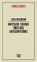 Oben mittig steht "THEORIE & DEBATTE" in Rot. Darunter der Titel "KRITISCHE THEORIE ÜBER DEN ANTISEMITISMUS" von Lars Rensmann., Buch