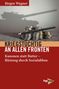 „Kriegstüchtig an allen Fronten. Kanonen statt Butter – Rüstung durch Sozialabbau.“ Stapel Münzen mit Bleistift., Buch