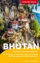 Trescher Verlag, BHUTAN, Unterwegs im Himalaya-Königreich. Foto des Klosters Tiger's Nest an einer steilen Felswand., Buch