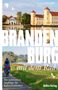 Text: Therese Schneider, Brandenburg mit dem Rad, Die schönsten Ausflüge für Kulturliebhaber, BeBra Verlag. Oben Schloss am See, unten Radfahrer auf Weg., Buch