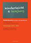 Der Text auf einer Tafel: "kinderleicht & lesejung". Roter Hintergrund unten mit Text zur Poetik-Dozentur und Vorlesungen., Buch