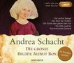 Andrea Schacht: Die große Begine Almut Box (Der dunkle Spiegel, Die Sünde aber gebiert den Tod, Das Werk der Teufelin, Die elfte Jungfrau, Das brennende Gewand), 5 Diverse