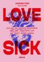 CARINA FIBY @carina.fiby, LOVE SICK, was wir aus falschen Beziehungen lernen können. Illustration mit Herz und Blumen., Buch