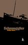 „Schmuggler“ von Arthur Omre in großen Buchstaben. Oben eine stilisierte Darstellung eines Schiffs., Buch