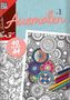 "Ausmalen Nr. 1", "40 Bilder A4", bunte Mandala-Malvorlagen, farbige Stifte, floral und geometrisch verziert., Buch