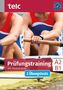 Text: "Prüfungstraining telc Deutsch A2·B1. NEU! A2 B1." Zwei Ruderer in rot-blauem Outfit beim Rudern. Logos oben., Buch