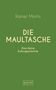 „Rainer Moritz – DIE MAULTASCHE: Eine kleine Kulturgeschichte“. Grüner Hintergrund, schlichtes Design, Logo „8 grad“., Buch