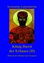 Ein Ikonenbild von König Dawit in roten Gewändern. Text: "Konstantine Gamsachurdia" oben, "König Dawit der Erbauer (II)" unten., Buch