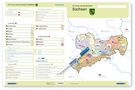 Text über Nachbarstaaten, Landkreise, Städte, Flüsse und Gebirge. Eine bunte Karte von Sachsen zeigt Regionen., Buch