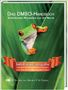 "Das DMSO-Handbuch. Jubiläumsausgabe. Ein Frosch sitzt auf einem großen Blatt, Textbanner unten ziert die Szene.", Buch