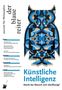 „Journal für Philosophie“; Themen wie KI, Emotionen, Maschinen. Eine abstrakte Eulen-Illustration in Blau- und Brauntönen., Buch
