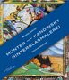 "Münter – Kandinsky Hinterglasmalerei Werkverzeichnis" auf blauem Streifen. Darunter bunte Gemälde mit Landschaft und Figuren., Buch