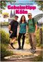 Text: "Geheimtipp Köln", "Ein Ex-Geheimdienstchef und seine Tochter wandern den Kölnpfad". Drei Personen lächeln in Freizeitkleidung. Im Hintergrund der Kölner Dom und die Hohenzollernbrücke., Buch