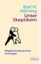 "Unter Skeptikern" von Karl H. Hörning. Illustration: Zwei Figuren umarmen sich, eine hat ein Zifferblatt als Kopf., Buch
