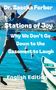 "Dr. Sascha Ferber: Stations of Joy. Why We Don’t Go Down to the Basement to Laugh. English Edition."   
Person springt am See., Buch