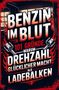 "Benzin im Blut: 101 Gründe, warum Drehzahl glücklicher macht als Ladebalken." Illustration mit Flammen und Kolben., Buch