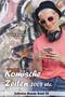 „Stefan Koenig, Komische Zeiten 2008 etc., Zeitreise-Roman Band 20“ steht vor Graffiti. Frau in Pink mit Hut und Kopfhörern., Buch