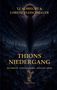 "T.J. Albrecht & Lorenz Fleischhauer, Thions Niedergang, Mythisch Literarisches Fantasy Epos. Dunkle, mystische Illustration.", Buch