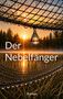 "Der Nebelfänger", "C. D. Fischer", "Roman". Sonnenuntergang, Tropfen an einem Netz über einer Wald- und Wiesenlandschaft., Buch