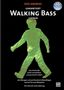 Text: "Eddi Andreas Garantiert Walking Bass lernen". Grüner menschlicher Umriss auf schwarzem Hintergrund., Buch