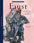 "Faust - Nach Johann Wolfgang von Goethe, Neu erzählt von Barbara Kindermann, Mit Bildern von Klaus Ensikat", Illustration: Zwei Männer, Eule., Buch