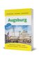 Reiseführer mit "Augsburg" in Grün, Infos zu "Sehenswertes", "Hotels", "Shopping". Abbildung von Augsburger Rathaus., Buch