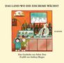 "Das Land wo die Eiscreme wächst." Zwei Kinder zeigen auf Eis in einer Eisdiele, mit Verkäufer im Hintergrund., Buch